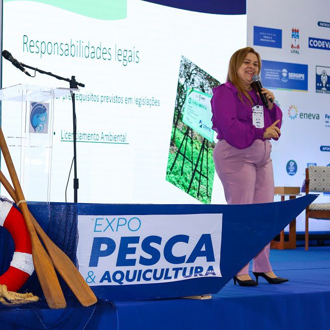 Impactos ambientais da carcinicultura em debate na Expo Pesca 2023