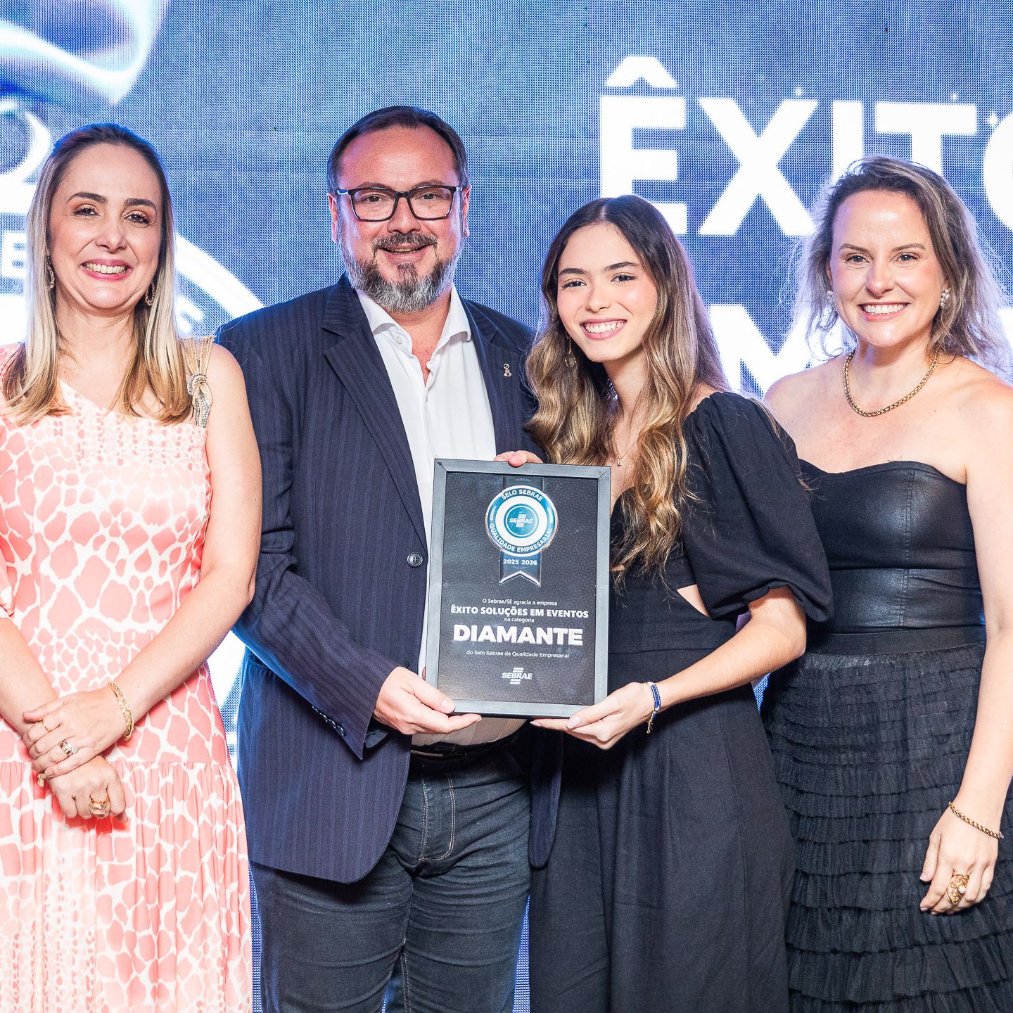 Êxito Eventos recebe Selo Sebrae Diamante de Qualidade Empresarial