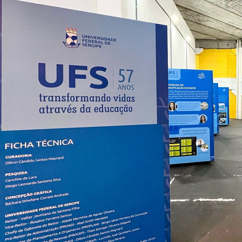 Exposição apresenta algumas conquistas da UFS nos últimos quatro anos