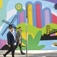 Sergipe é ilustrado no mural da esquina da Rua Augusta, em SP