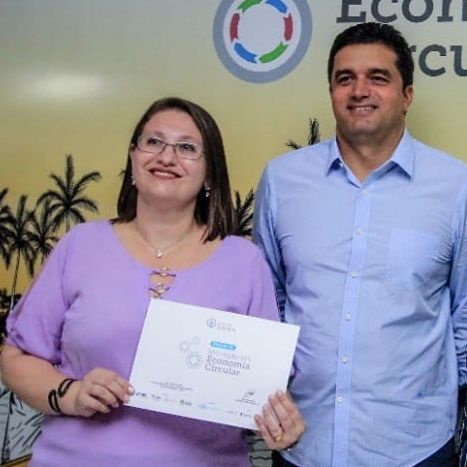 Dra. Janaína Junkes e o prefeito de Maceió, Rui Palmeira